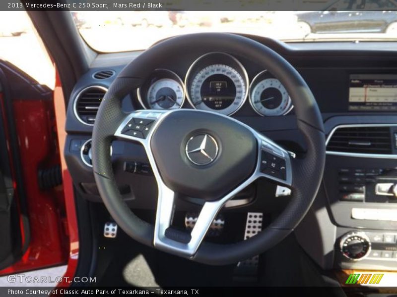 Mars Red / Black 2013 Mercedes-Benz C 250 Sport