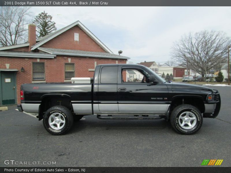 Black / Mist Gray 2001 Dodge Ram 1500 SLT Club Cab 4x4