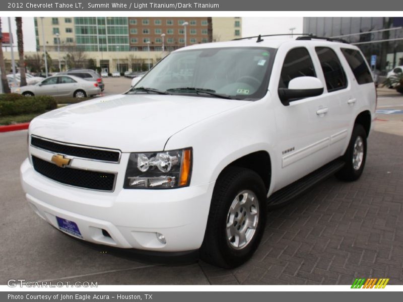 Summit White / Light Titanium/Dark Titanium 2012 Chevrolet Tahoe LT