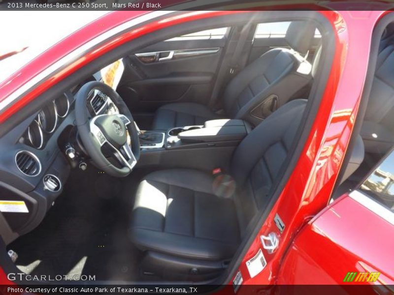Mars Red / Black 2013 Mercedes-Benz C 250 Sport
