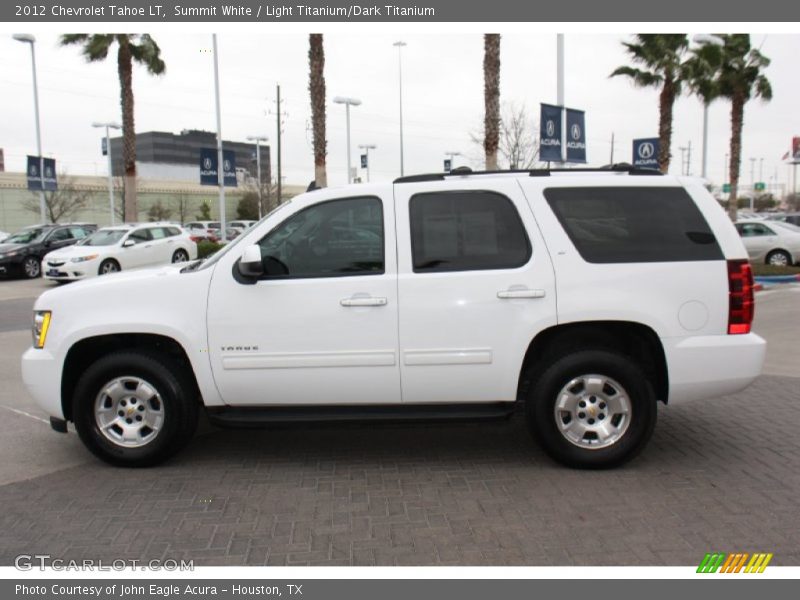 Summit White / Light Titanium/Dark Titanium 2012 Chevrolet Tahoe LT