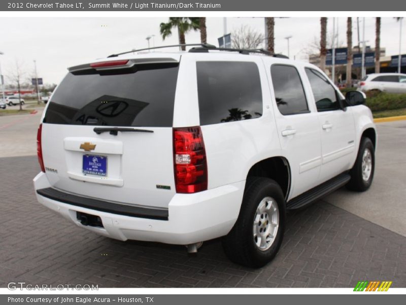 Summit White / Light Titanium/Dark Titanium 2012 Chevrolet Tahoe LT