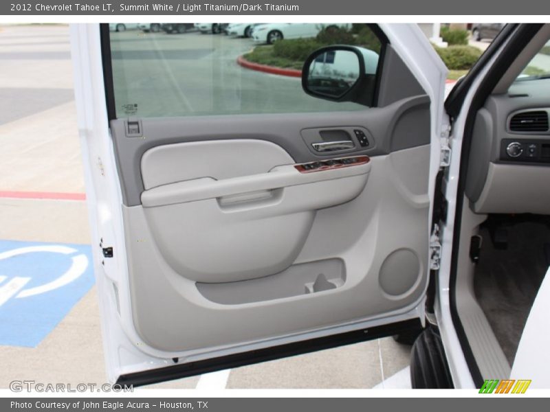 Summit White / Light Titanium/Dark Titanium 2012 Chevrolet Tahoe LT
