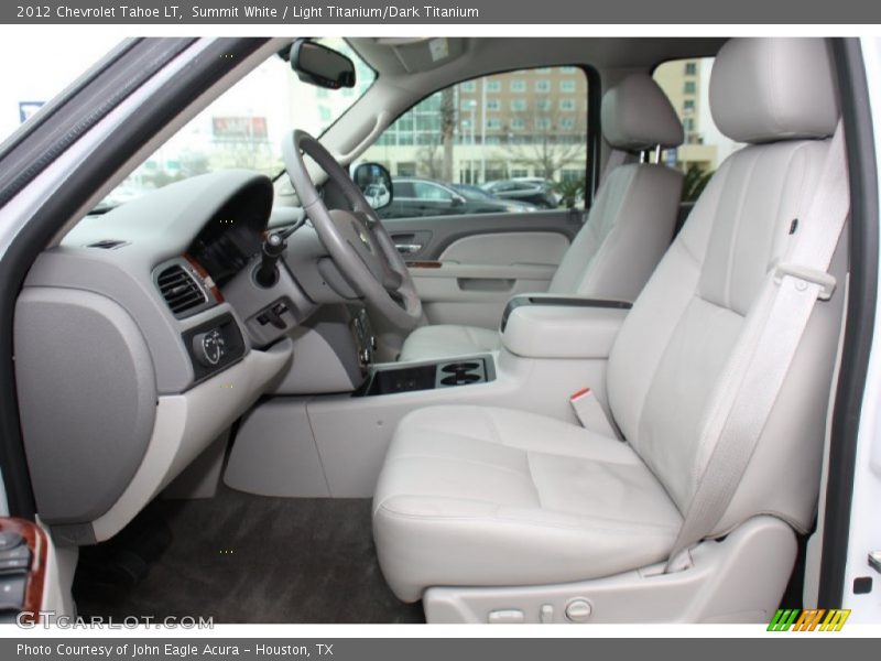 Summit White / Light Titanium/Dark Titanium 2012 Chevrolet Tahoe LT