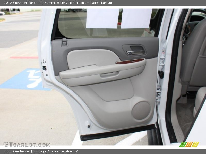 Summit White / Light Titanium/Dark Titanium 2012 Chevrolet Tahoe LT