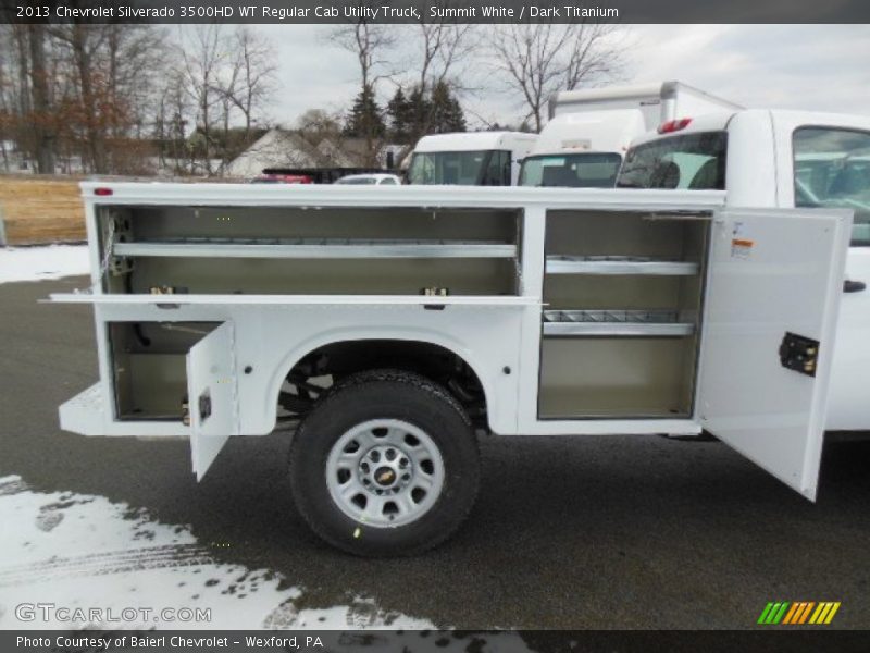 Summit White / Dark Titanium 2013 Chevrolet Silverado 3500HD WT Regular Cab Utility Truck