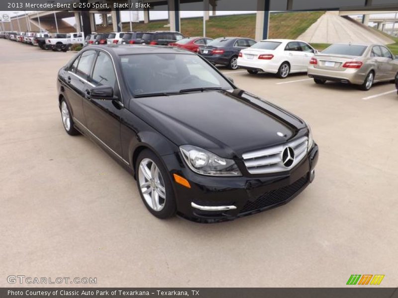Black / Black 2013 Mercedes-Benz C 250 Sport