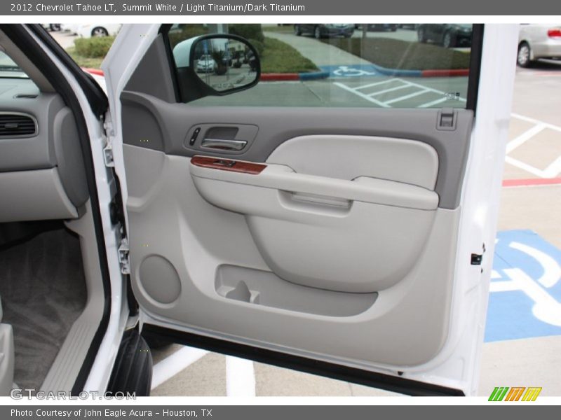 Summit White / Light Titanium/Dark Titanium 2012 Chevrolet Tahoe LT