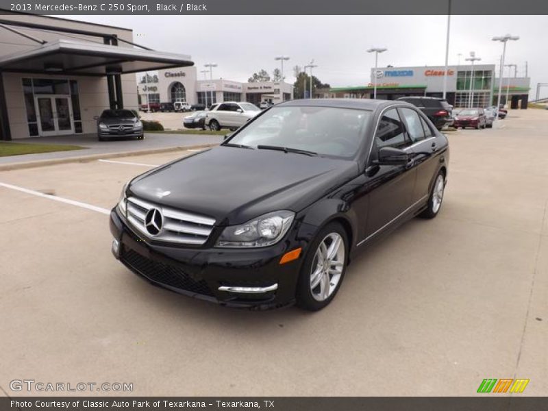 Black / Black 2013 Mercedes-Benz C 250 Sport