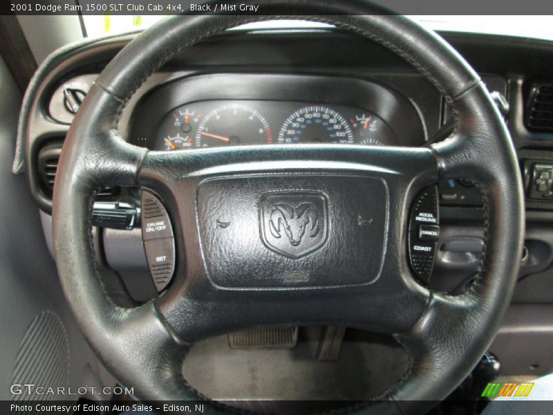 Black / Mist Gray 2001 Dodge Ram 1500 SLT Club Cab 4x4
