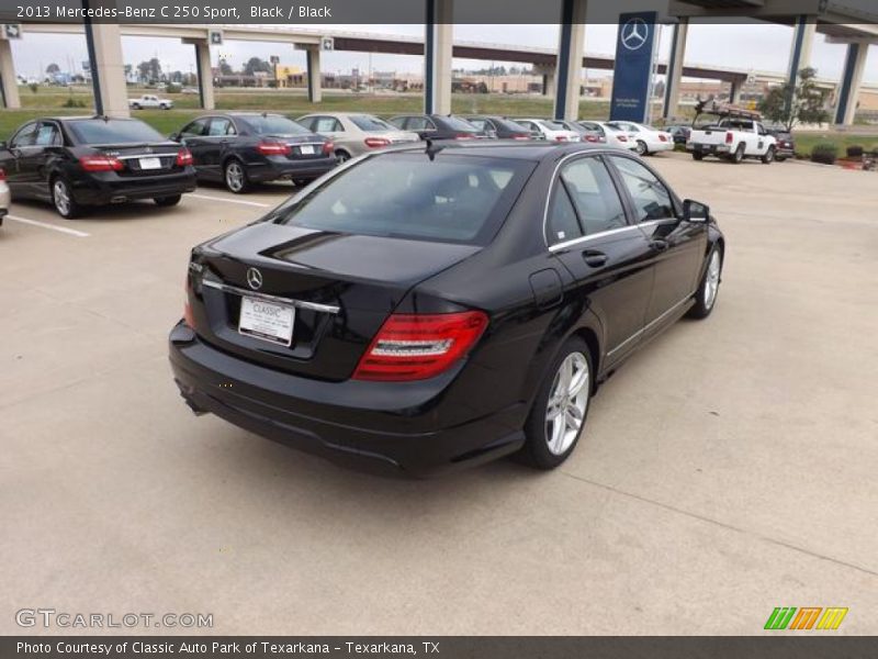 Black / Black 2013 Mercedes-Benz C 250 Sport