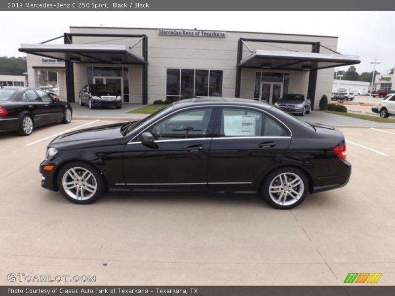 Black / Black 2013 Mercedes-Benz C 250 Sport