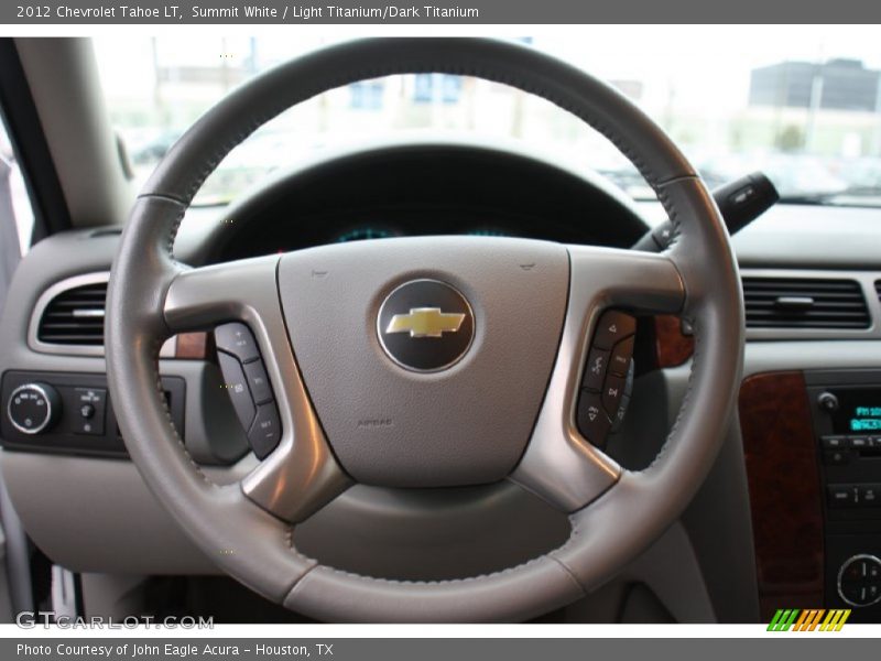 Summit White / Light Titanium/Dark Titanium 2012 Chevrolet Tahoe LT