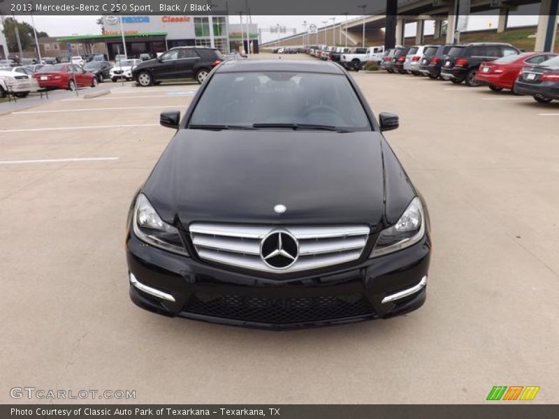 Black / Black 2013 Mercedes-Benz C 250 Sport