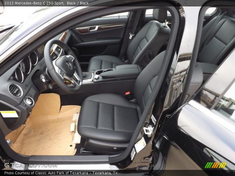 Black / Black 2013 Mercedes-Benz C 250 Sport