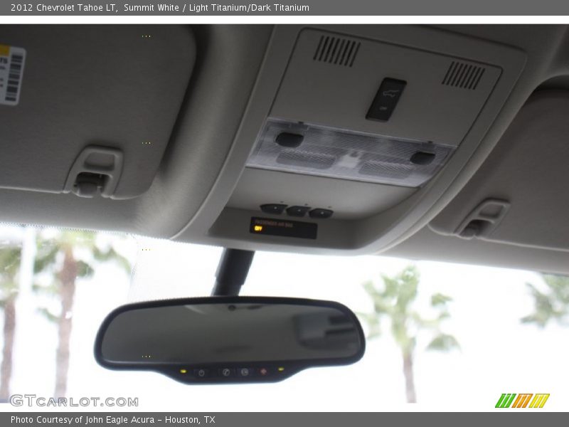 Summit White / Light Titanium/Dark Titanium 2012 Chevrolet Tahoe LT