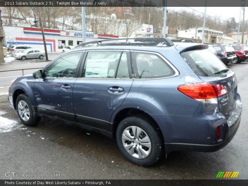 Twilight Blue Metallic / Ivory 2013 Subaru Outback 2.5i