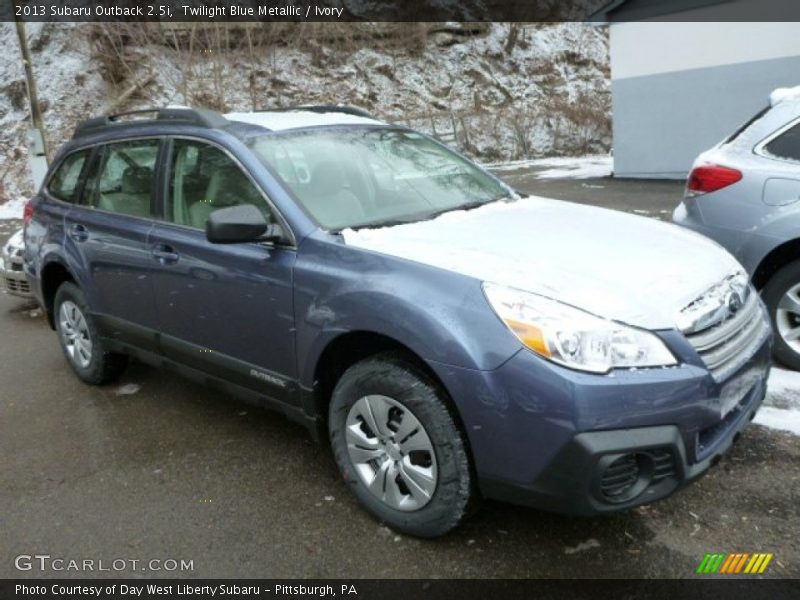 Twilight Blue Metallic / Ivory 2013 Subaru Outback 2.5i