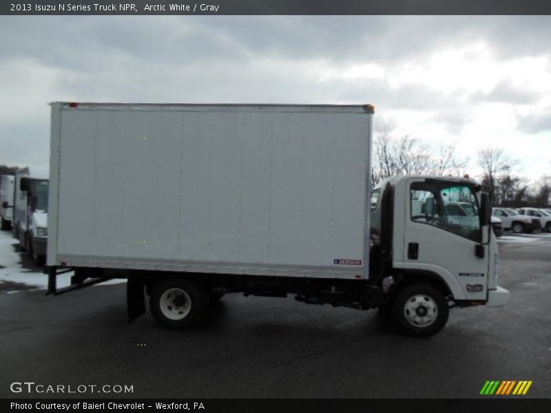 Arctic White / Gray 2013 Isuzu N Series Truck NPR