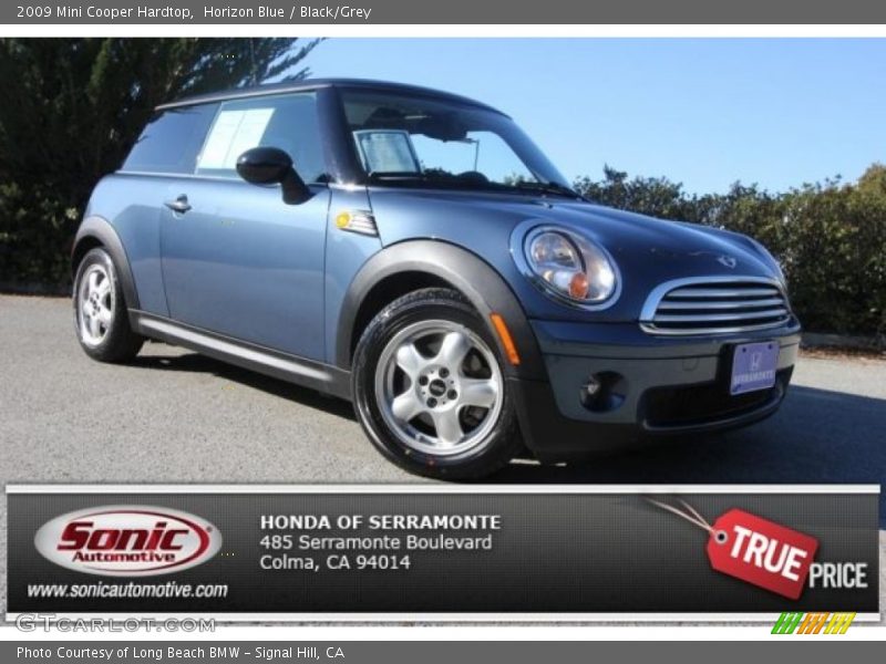 Horizon Blue / Black/Grey 2009 Mini Cooper Hardtop