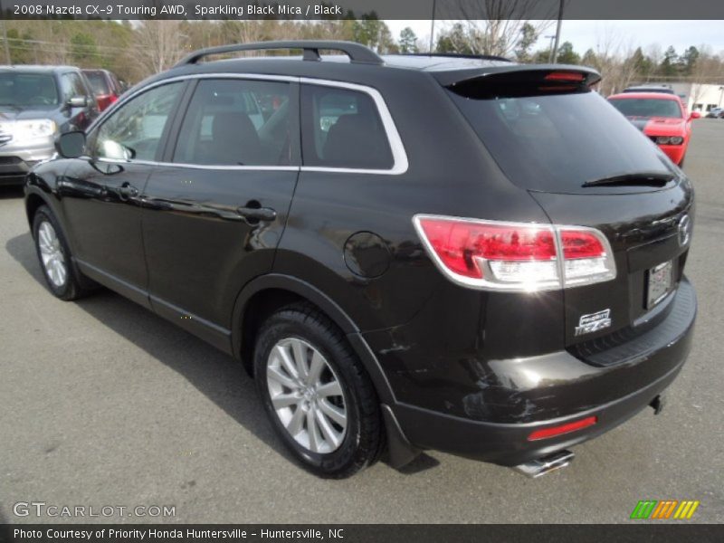 Sparkling Black Mica / Black 2008 Mazda CX-9 Touring AWD