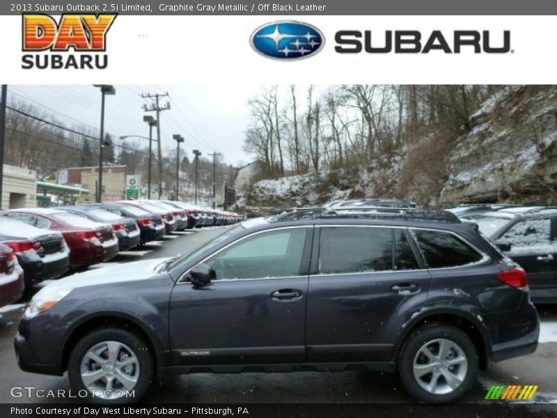 Graphite Gray Metallic / Off Black Leather 2013 Subaru Outback 2.5i Limited