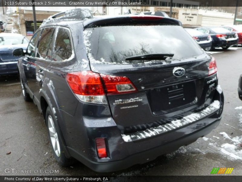 Graphite Gray Metallic / Off Black Leather 2013 Subaru Outback 2.5i Limited