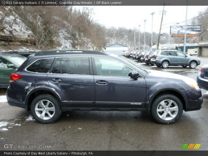 Graphite Gray Metallic / Off Black Leather 2013 Subaru Outback 2.5i Limited