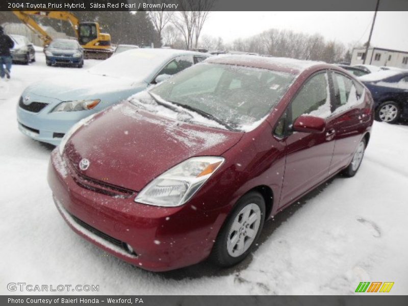 Salsa Red Pearl / Brown/Ivory 2004 Toyota Prius Hybrid