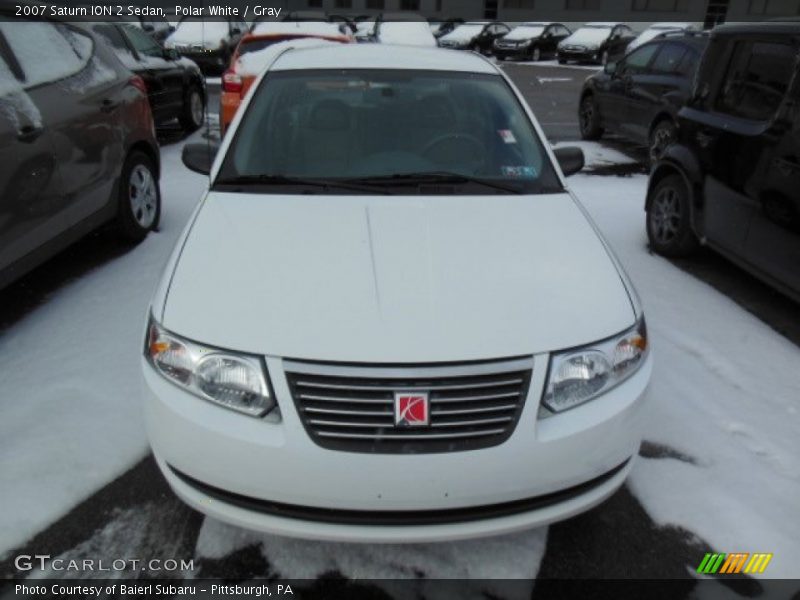 Polar White / Gray 2007 Saturn ION 2 Sedan