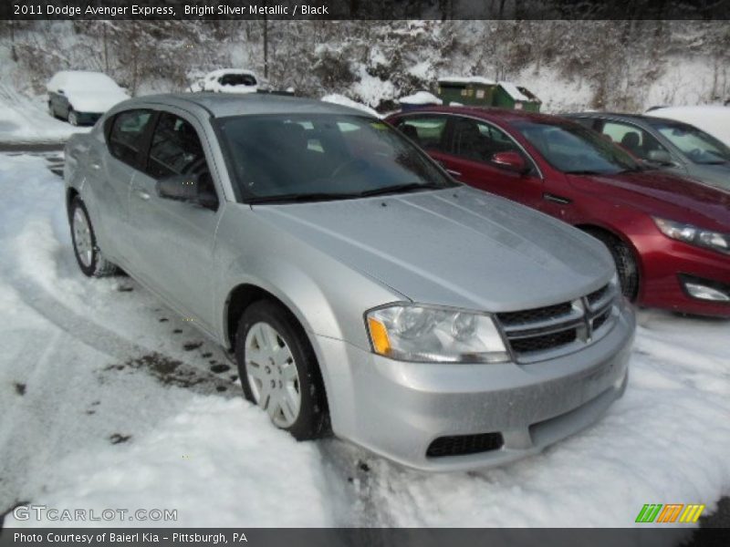 Bright Silver Metallic / Black 2011 Dodge Avenger Express
