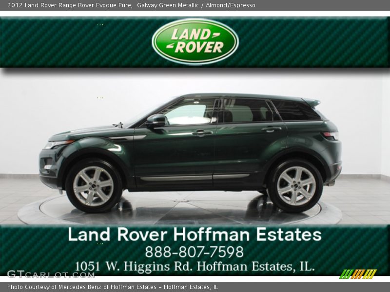 Galway Green Metallic / Almond/Espresso 2012 Land Rover Range Rover Evoque Pure