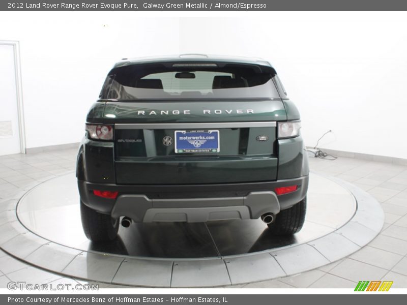 Galway Green Metallic / Almond/Espresso 2012 Land Rover Range Rover Evoque Pure