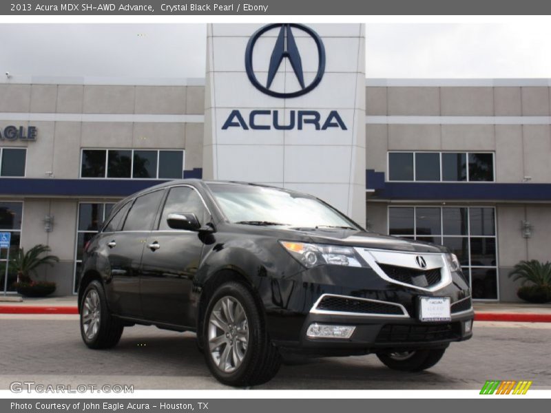 Crystal Black Pearl / Ebony 2013 Acura MDX SH-AWD Advance