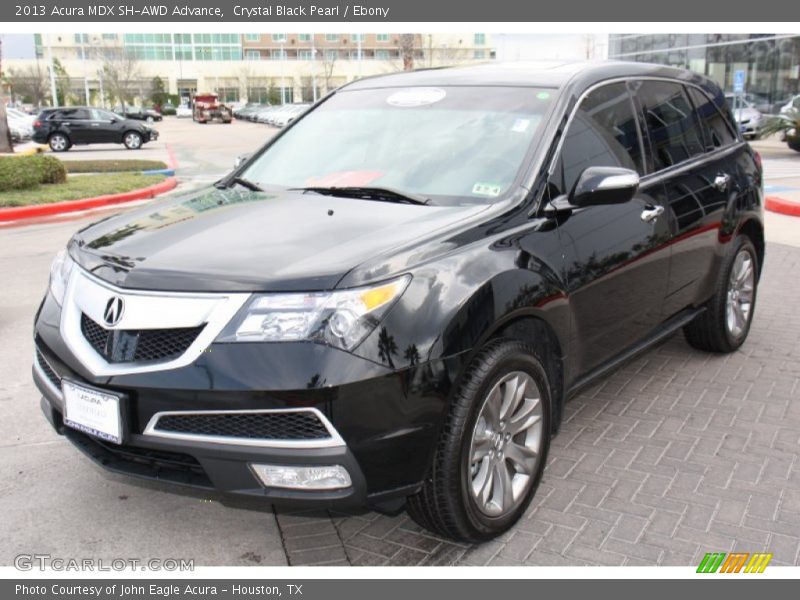 Crystal Black Pearl / Ebony 2013 Acura MDX SH-AWD Advance