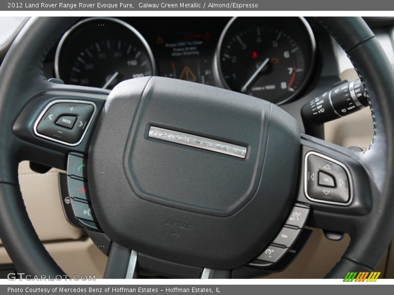 Galway Green Metallic / Almond/Espresso 2012 Land Rover Range Rover Evoque Pure