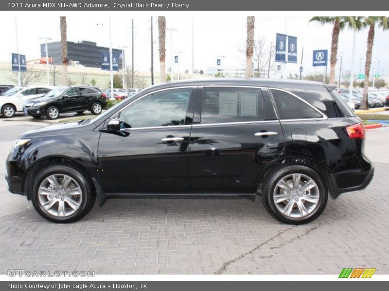 Crystal Black Pearl / Ebony 2013 Acura MDX SH-AWD Advance
