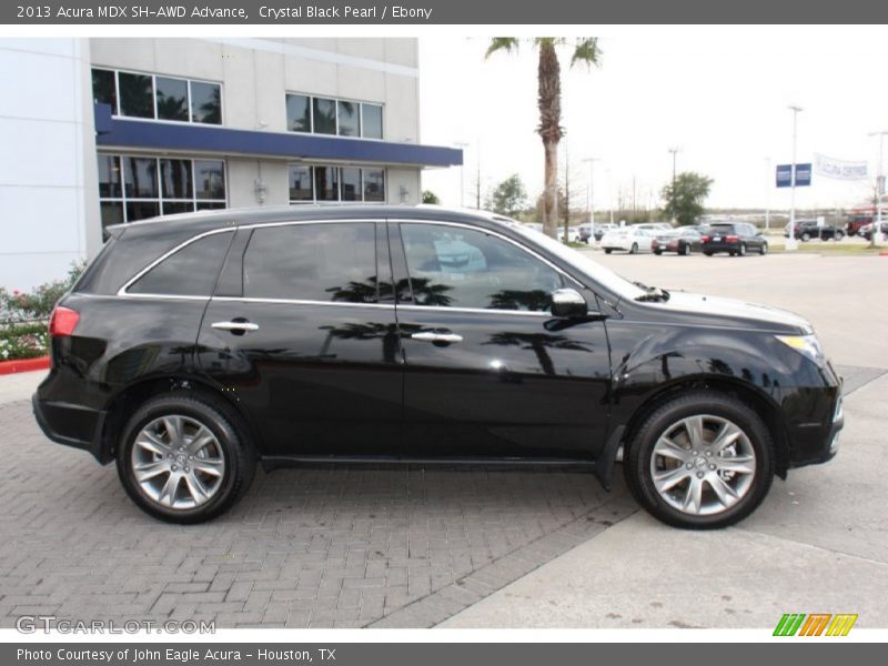 Crystal Black Pearl / Ebony 2013 Acura MDX SH-AWD Advance