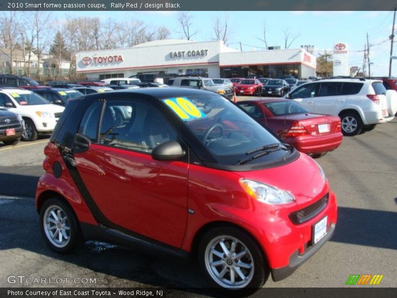 Rally Red / design Black 2010 Smart fortwo passion coupe