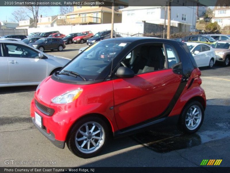 Rally Red / design Black 2010 Smart fortwo passion coupe