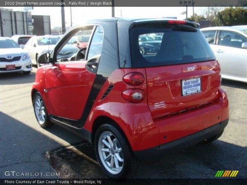 Rally Red / design Black 2010 Smart fortwo passion coupe