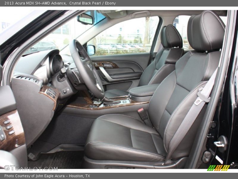 Crystal Black Pearl / Ebony 2013 Acura MDX SH-AWD Advance