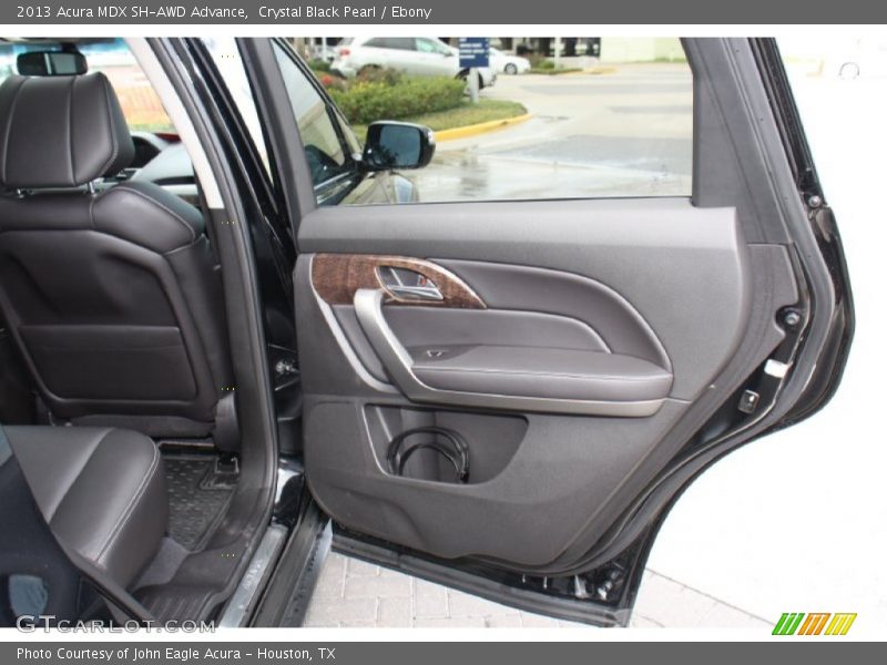 Crystal Black Pearl / Ebony 2013 Acura MDX SH-AWD Advance