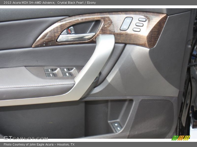 Crystal Black Pearl / Ebony 2013 Acura MDX SH-AWD Advance