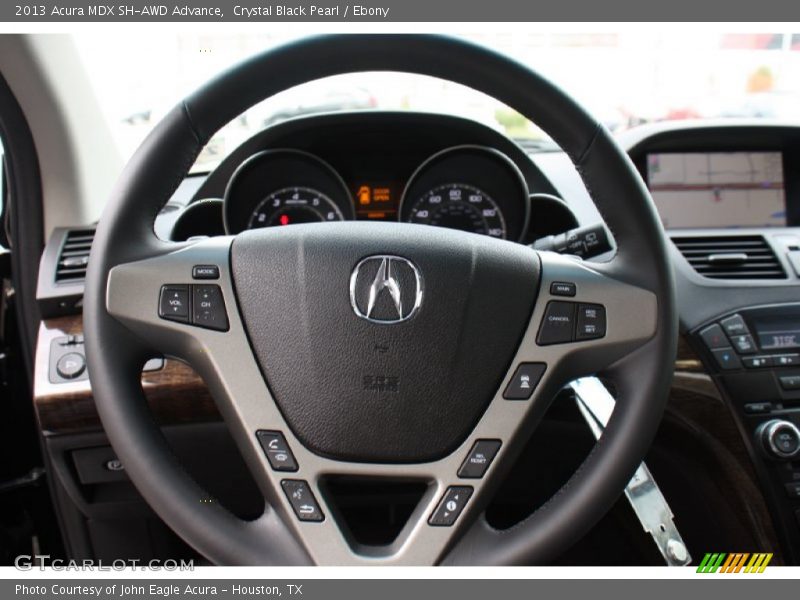 Crystal Black Pearl / Ebony 2013 Acura MDX SH-AWD Advance