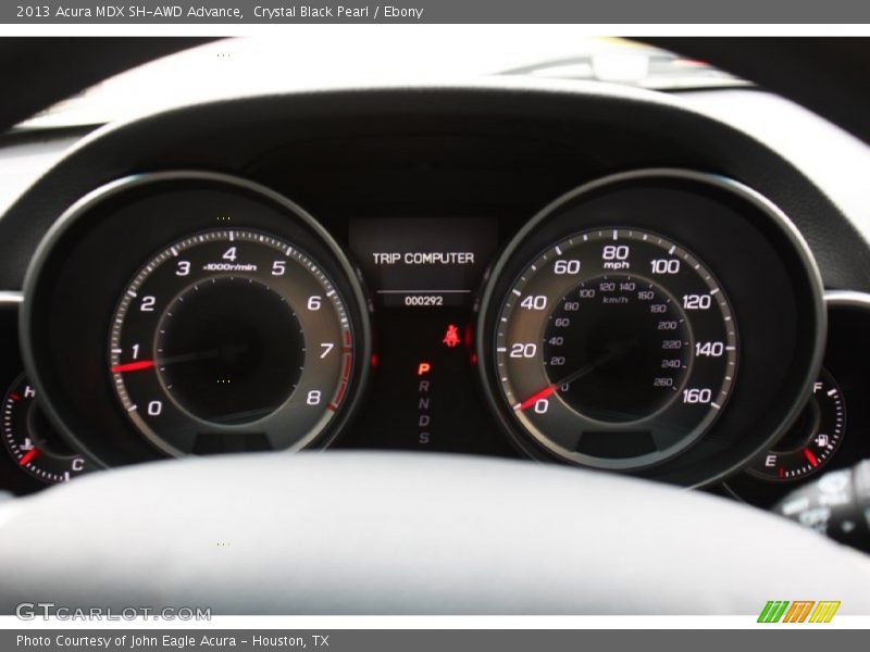 Crystal Black Pearl / Ebony 2013 Acura MDX SH-AWD Advance