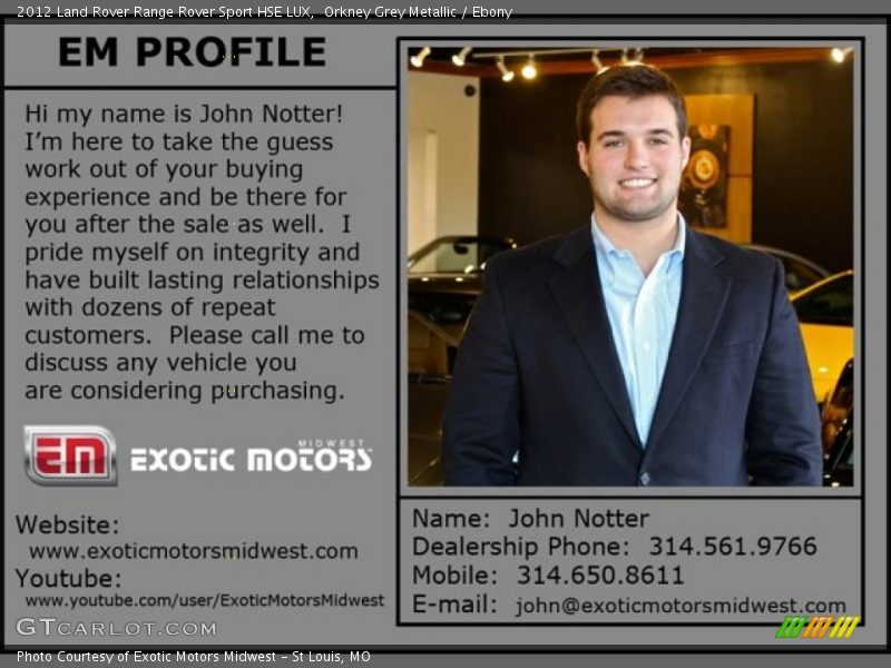 Orkney Grey Metallic / Ebony 2012 Land Rover Range Rover Sport HSE LUX