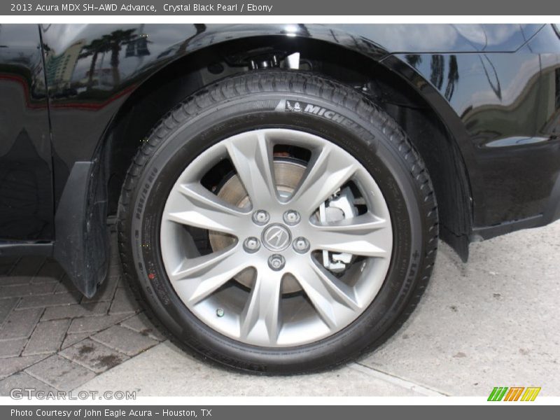 Crystal Black Pearl / Ebony 2013 Acura MDX SH-AWD Advance