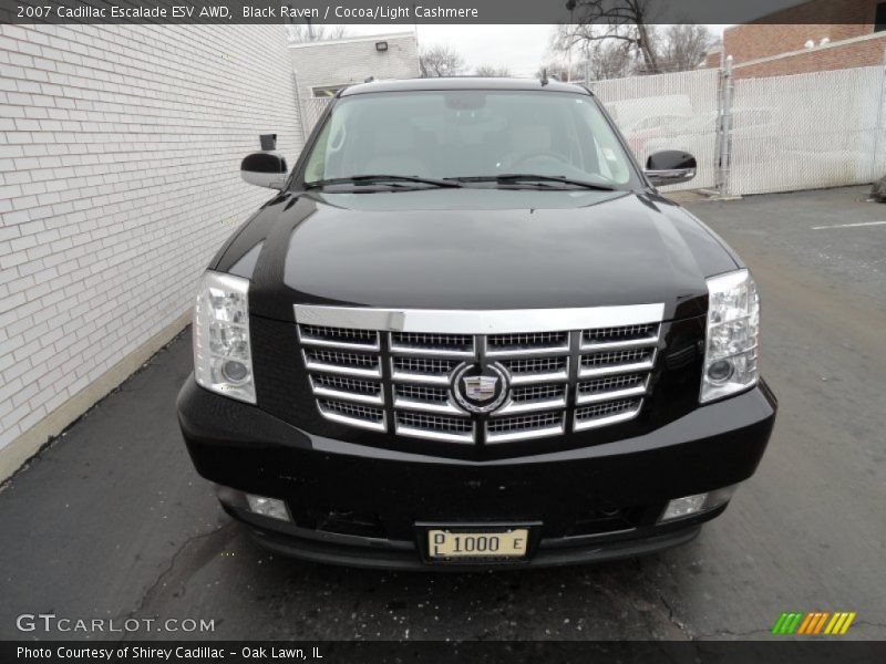 Black Raven / Cocoa/Light Cashmere 2007 Cadillac Escalade ESV AWD