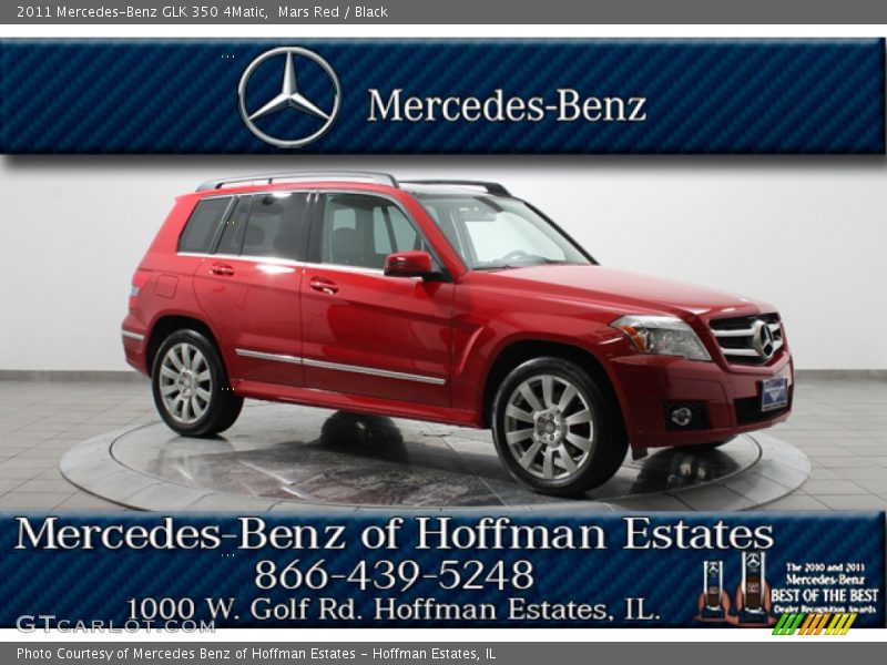 Mars Red / Black 2011 Mercedes-Benz GLK 350 4Matic
